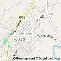 Map San Damiano d'Asti