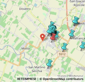 Mappa SP468R, 41032 Cavezzo MO, Italia (1.5445)