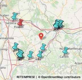 Mappa Via Roma, 14015 San Damiano d'Asti AT, Italia (18.345)