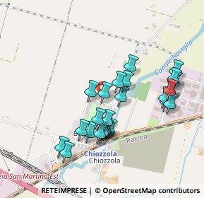 Mappa Via Renzo Pezzani, 43058 Chiozzola PR, Italia (0.43846)