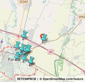 Mappa Via Renzo Pezzani, 43058 Chiozzola PR, Italia (4.42417)