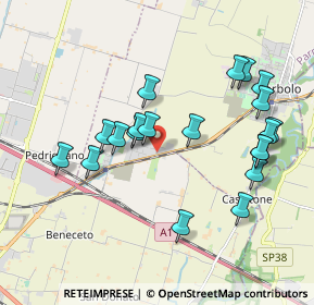 Mappa Via Enzo Ferrari, 43058 Chiozzola PR, Italia (1.9355)