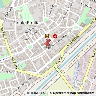 Mappa Via Giacomo Matteotti, 1, 41034 Finale Emilia, Modena (Emilia Romagna)