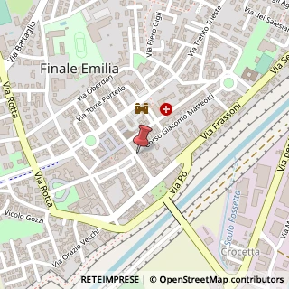 Mappa Corso Giuseppe Mazzini, 3, 41034 Finale Emilia, Modena (Emilia Romagna)