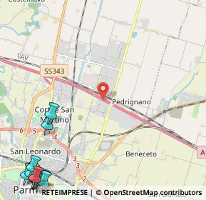 Mappa A1 Milano - Napoli, 43122 Parma PR, Italia (3.9875)