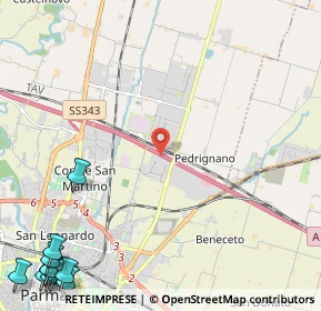 Mappa A1 Milano - Napoli, 43122 Parma PR, Italia (4.11545)