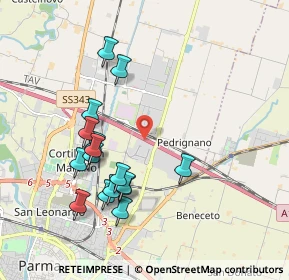 Mappa A1 Milano - Napoli, 43122 Parma PR, Italia (1.93625)