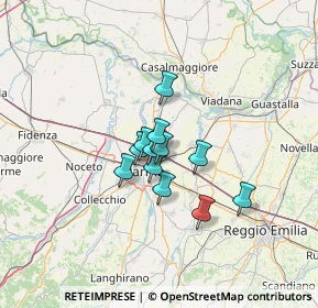 Mappa A1 Milano - Napoli, 43122 Parma PR, Italia (8.1525)