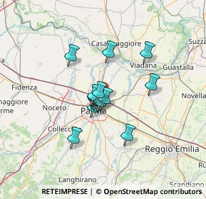 Mappa A1 Milano - Napoli, 43122 Parma PR, Italia (8.88929)