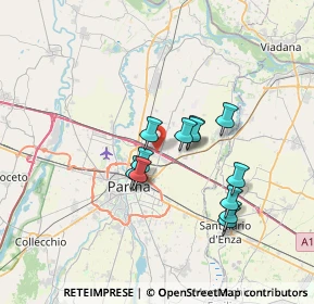 Mappa A1 Milano - Napoli, 43122 Parma PR, Italia (5.70917)