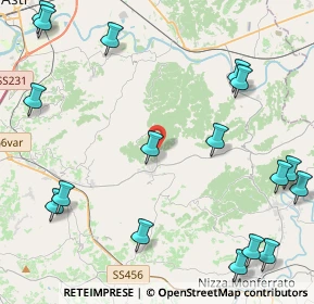 Mappa Via Roeto, 14047 Mombercelli AT, Italia (6.4305)