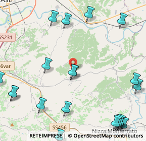 Mappa Via Roeto, 14047 Mombercelli AT, Italia (6.183)