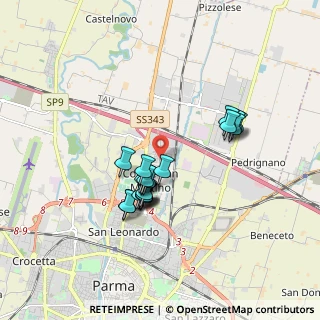 Mappa Via Francesca Morabito, 43122 Parma PR, Italia (1.4715)