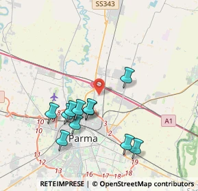 Mappa Via Francesca Morabito, 43122 Parma PR, Italia (3.72364)
