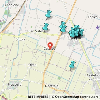 Mappa Via Fontanese, 42028 Poviglio RE, Italia (2.286)