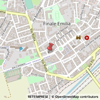Mappa Via Largo Cavallotti, 2 b, 41034 Finale Emilia, Modena (Emilia Romagna)