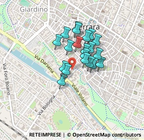 Mappa Via John Fitzgerald Kennedy, 44122 Ferrara FE, Italia (0.2935)