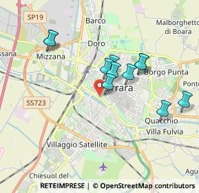 Mappa Via Nino Bonnet, 44122 Ferrara FE, Italia (1.65909)