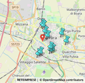 Mappa Via Nino Bonnet, 44122 Ferrara FE, Italia (1.25)