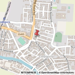 Mappa Via Enrico Fermi, 32, 44021 Codigoro, Ferrara (Emilia Romagna)
