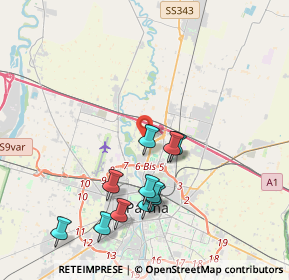 Mappa Str. Moletolo, 43122 Parma PR, Italia (3.93636)