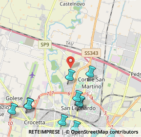 Mappa Str. Moletolo, 43122 Parma PR, Italia (3.06917)