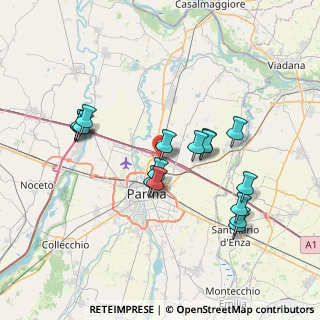 Mappa Via L.N.Vernazzi, 43122 Parma PR, Italia (7.07438)