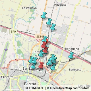 Mappa Via L.N.Vernazzi, 43122 Parma PR, Italia (1.7965)