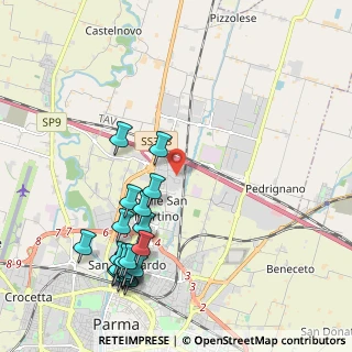 Mappa Via L.N.Vernazzi, 43122 Parma PR, Italia (2.486)
