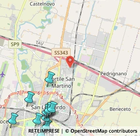 Mappa Via L.N.Vernazzi, 43122 Parma PR, Italia (3.44273)
