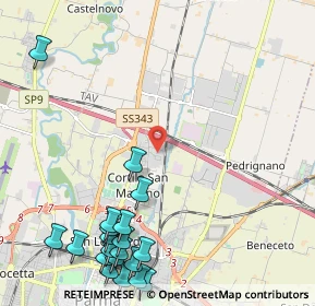 Mappa Via L.N.Vernazzi, 43122 Parma PR, Italia (3.017)