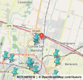 Mappa Via L.N.Vernazzi, 43122 Parma PR, Italia (2.88)