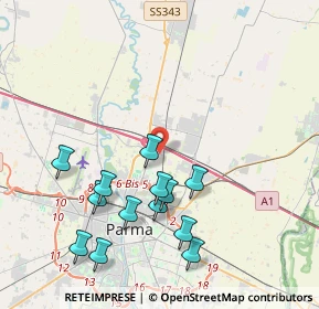 Mappa Via L.N.Vernazzi, 43122 Parma PR, Italia (4.17769)