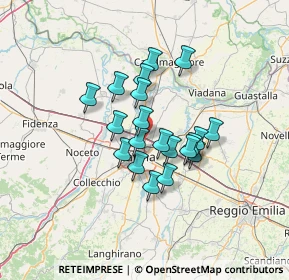 Mappa Via L.N.Vernazzi, 43122 Parma PR, Italia (9.852)