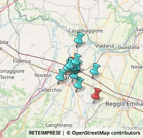 Mappa Via Bertolucci Attilio, 43122 Parma PR, Italia (6.94545)