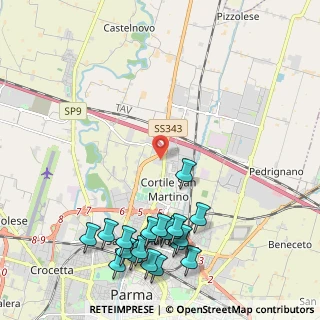 Mappa Via Bertolucci Attilio, 43122 Parma PR, Italia (2.727)