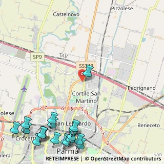Mappa Via Bertolucci Attilio, 43122 Parma PR, Italia (3.52158)