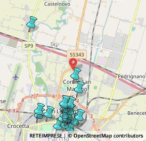 Mappa Via Bertolucci Attilio, 43122 Parma PR, Italia (2.7935)