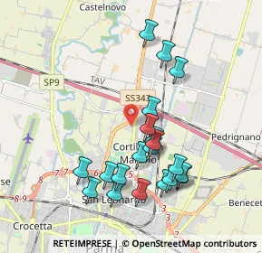 Mappa Via Bertolucci Attilio, 43122 Parma PR, Italia (1.8655)