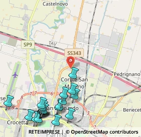 Mappa Via Bertolucci Attilio, 43122 Parma PR, Italia (2.9295)