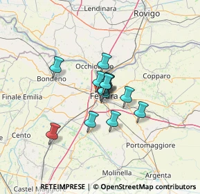 Mappa Via Andrea Bolzoni, 44122 Ferrara FE, Italia (7.63769)