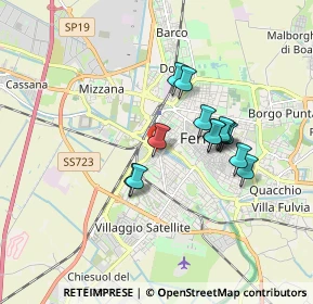 Mappa Via Andrea Bolzoni, 44122 Ferrara FE, Italia (1.41077)