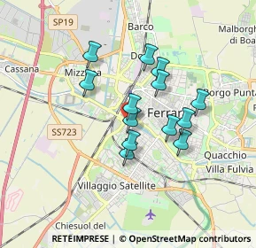 Mappa Via Andrea Bolzoni, 44122 Ferrara FE, Italia (1.34615)