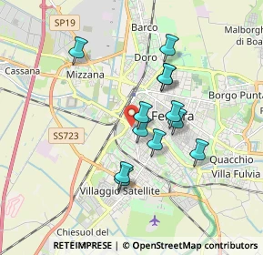 Mappa Via Andrea Bolzoni, 44122 Ferrara FE, Italia (1.48583)