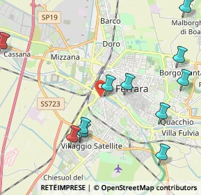 Mappa Via Andrea Bolzoni, 44122 Ferrara FE, Italia (2.56)