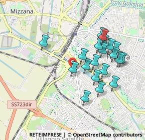 Mappa Via Andrea Bolzoni, 44122 Ferrara FE, Italia (0.871)