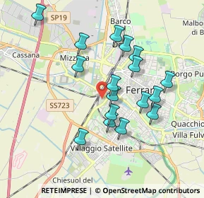 Mappa Via Giuseppe Saragat, 44122 Ferrara FE, Italia (1.69941)