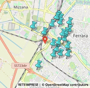 Mappa Via Giuseppe Saragat, 44122 Ferrara FE, Italia (0.8565)