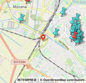 Mappa Via Giuseppe Saragat, 44122 Ferrara FE, Italia (1.45421)