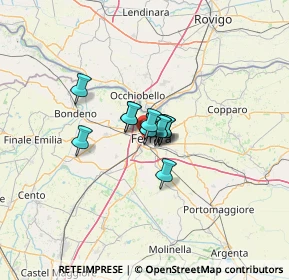 Mappa Via Giuseppe Saragat, 44122 Ferrara FE, Italia (5.61917)